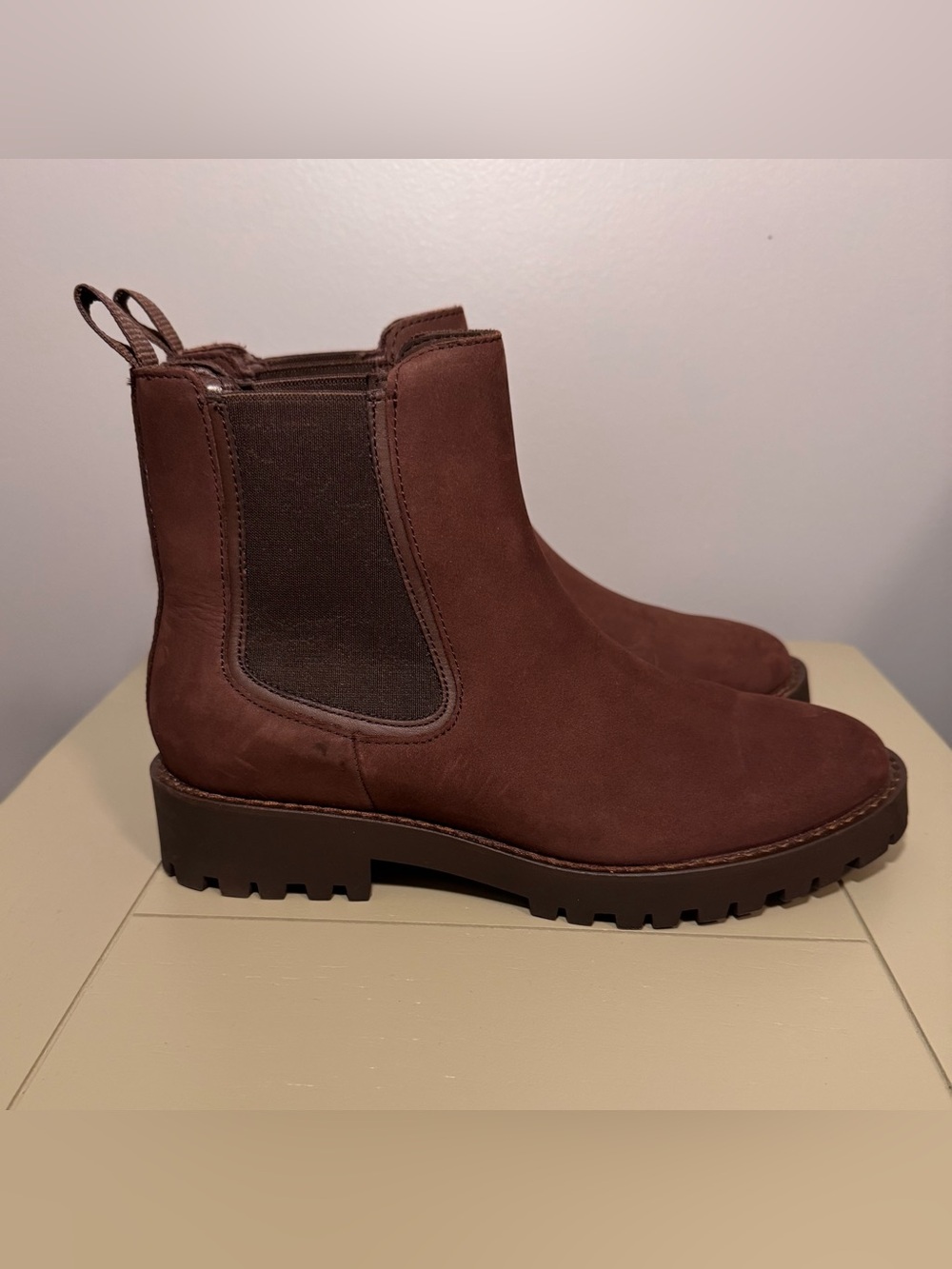 Thursday Boot Company Women's Chelsea Lug Ankle Boots - Chestnut Brown